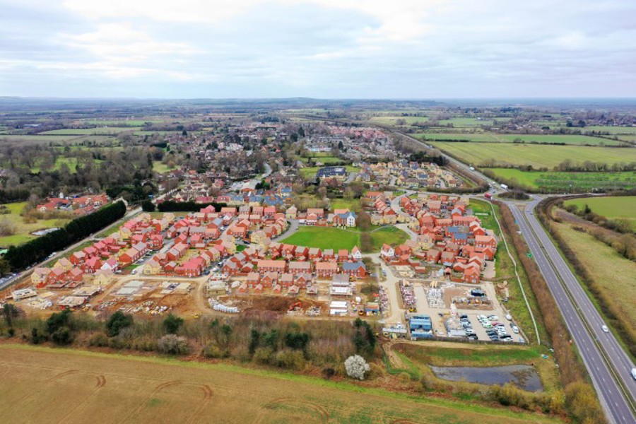 house development from above