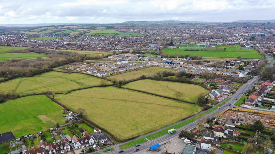 Land plot from above